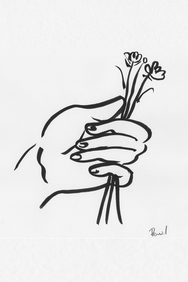 イラストレーター,illustrator,ドローイング,Drawing,Abiru Remi,flower,花,手